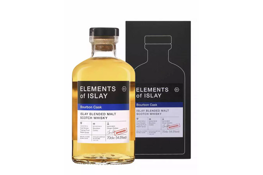 Elements of Islay Bourbon Cask 700ml 54.5% $130