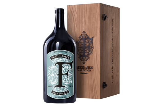 Ferdinand's Saar Dry Gin, JEROBOAM in Wooden Box 3Litre 44%